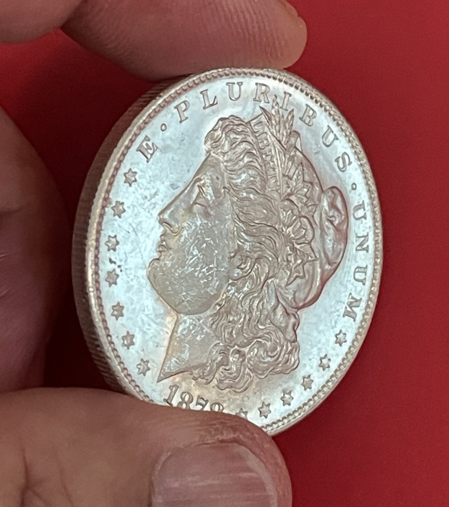 1878 S Morgan Silver Dollar, Choice to Gem Uncirculated.