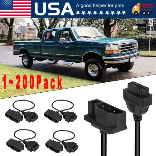 For Ford Engine Repair Tool 7 Pin OBD1 to OBD2 Cable Adapter Code Reader Scanner