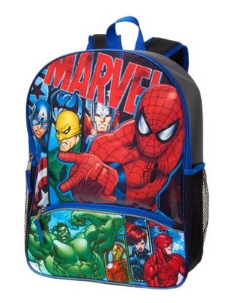 GYMBOREE MARVEL CHARACTERS PRINTED BACKPACK NWT
