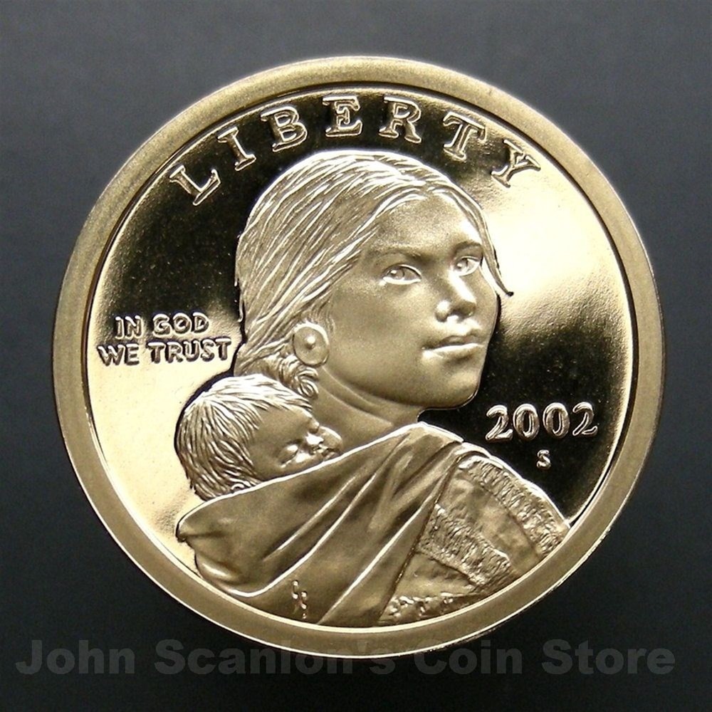 2002-S Sacagawea Dollar - Gem Proof Deep Cameo U.S. Coin