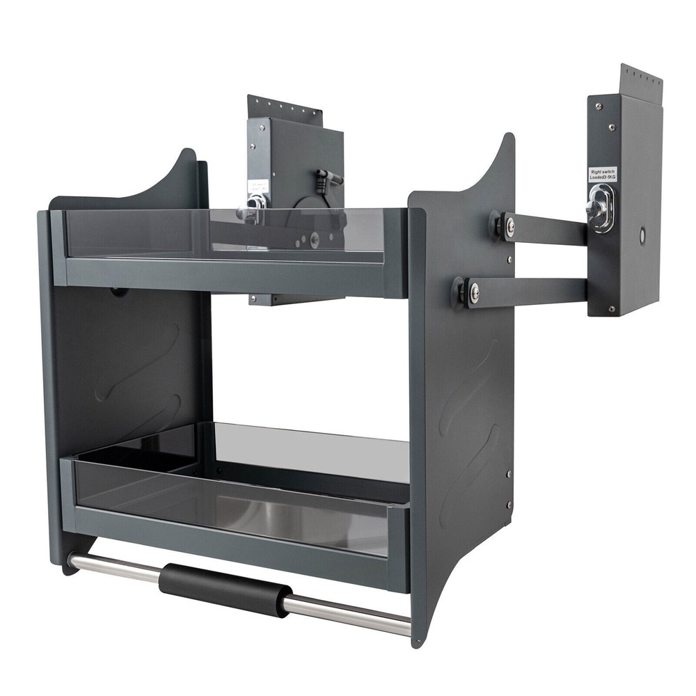 Pull-Out Cabinet Shelf Drop Down Shelf Pull-Down Lift for Kitchen Cabinet 2-tier