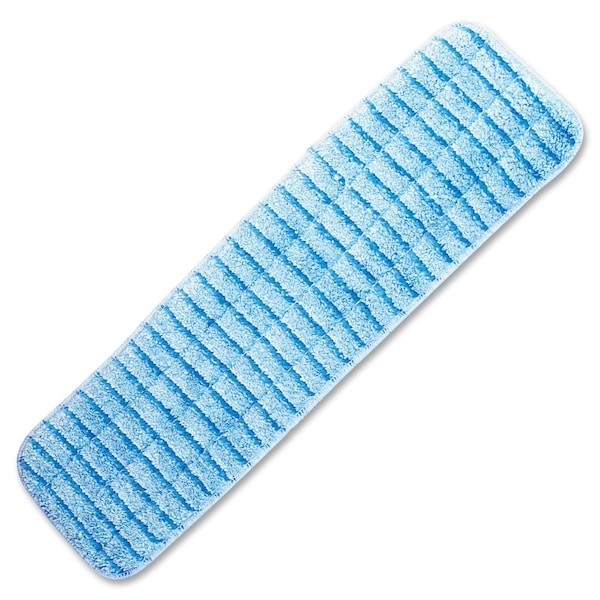 Microfiber Technologies 416J13 Flat Mop Pad, Hook-And-Loop Connection, Blue,
