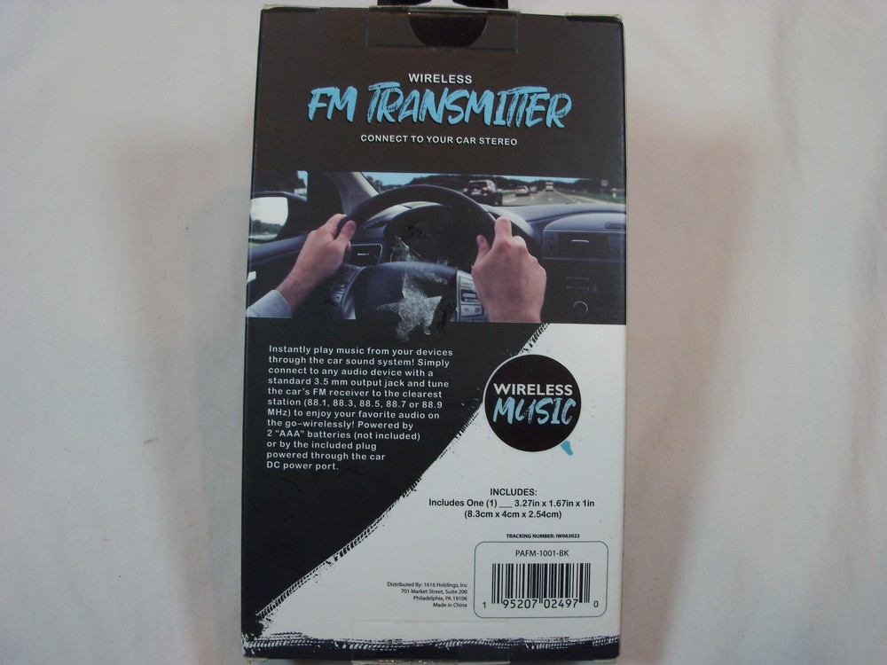 Auto Accessories Wireless FM Transmitter - NEW