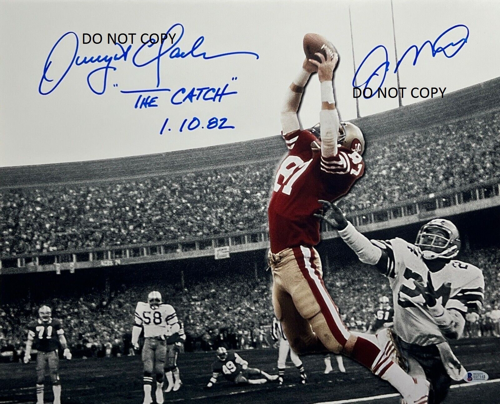 DWIGHT CLARK - THE CATCH Signed 8x10 Reprint Photo - 49ers !!