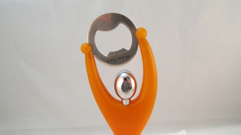 BUGATTI Orange Kitchen Bottle Opener 7 3/4"