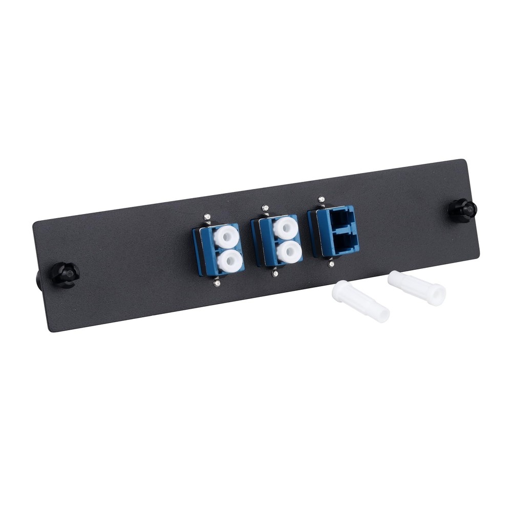 3 PCS 6 Fibers LC to LC Duplex Single Mode Patch Panel Singlemode Adapters