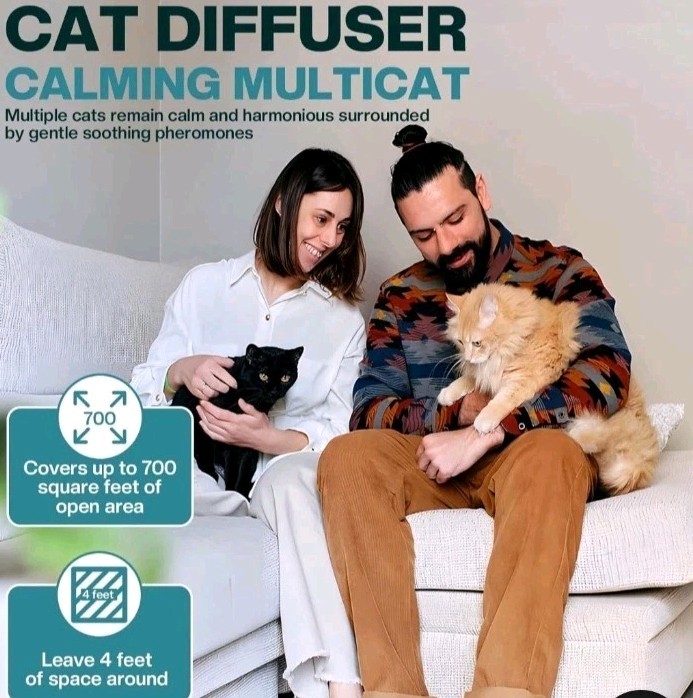 Cat Calming Diffuser 4 in 1 Multicat Calming Pheromones Diffusers Relief Stress