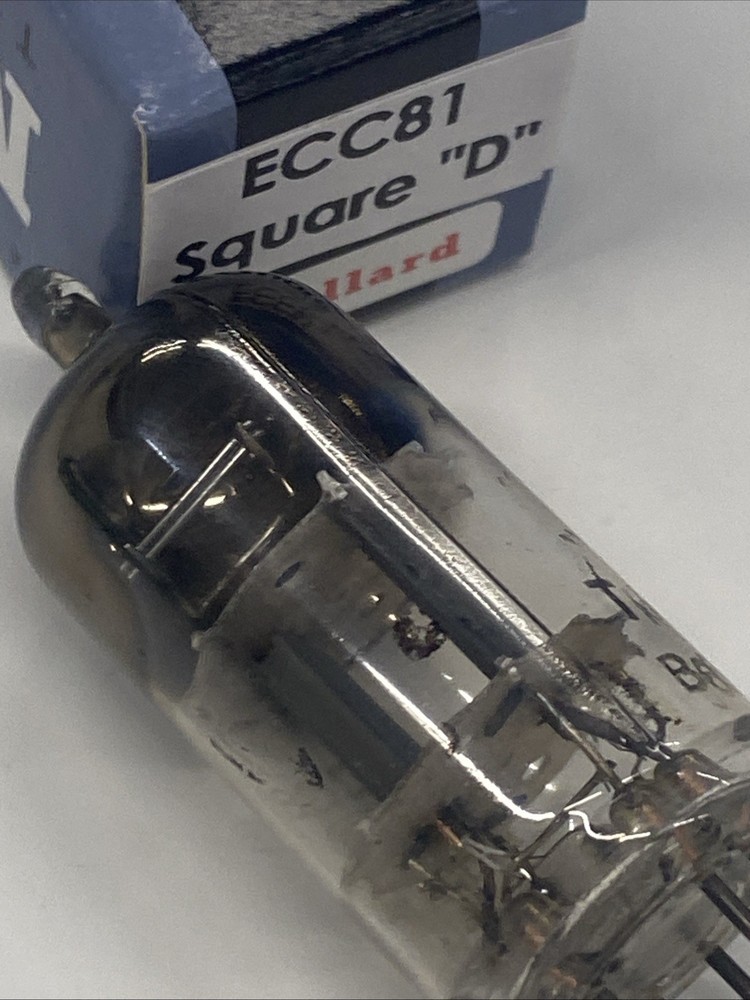Mullard ECC81 12AT7 Square Getter / TK1 B60, Blackburn, Maxi-Pre test NOS M0359