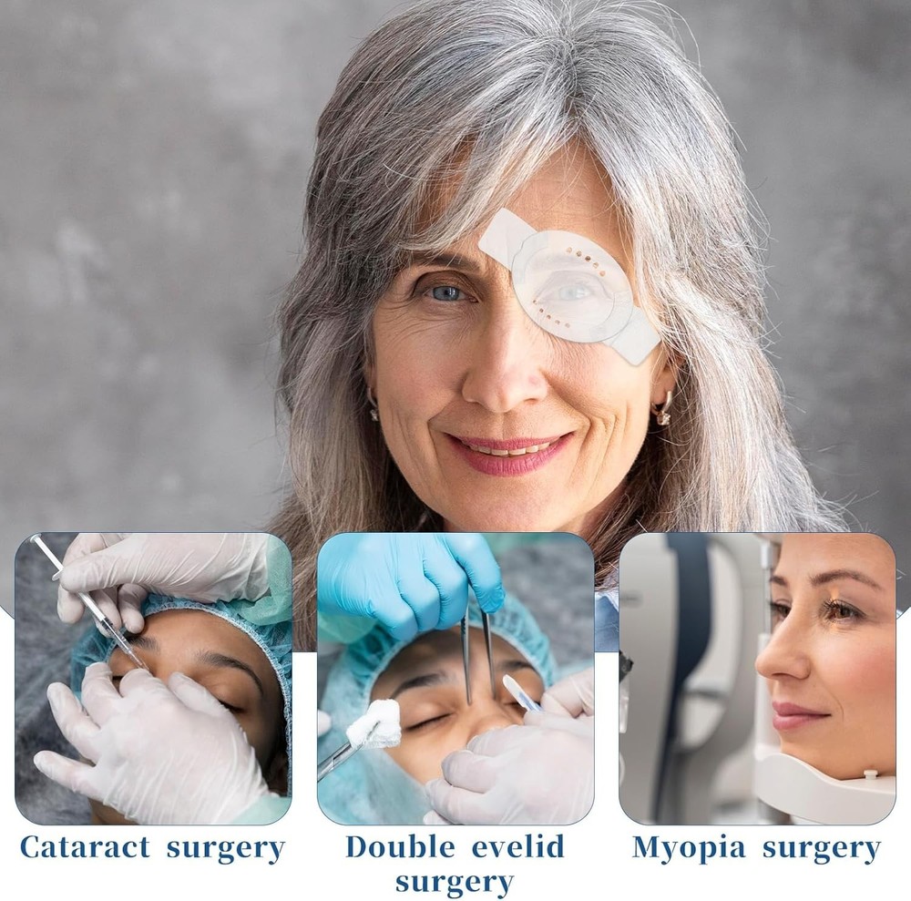 Eye Shield after Cataract Surgery 6Pcs Plastic Eye Patch Comfortable Clear Eyes