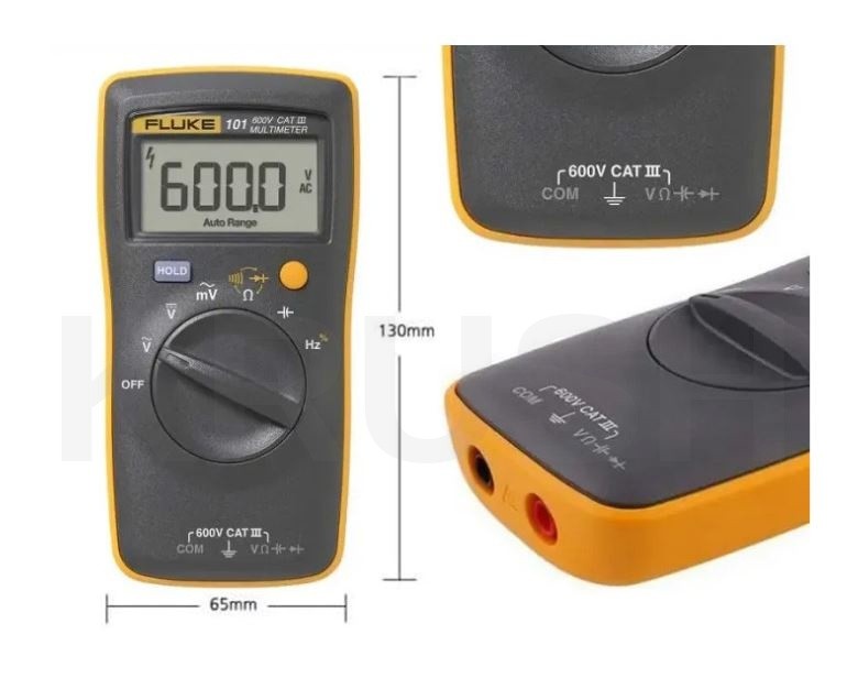 FLUKE 101 Basic Digital Multimeter Pocket Portable Meter AC DC Volt Tester