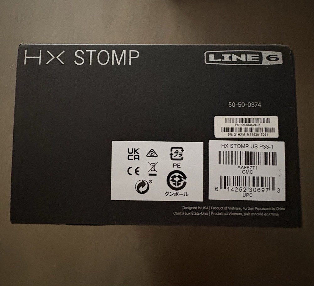 Line 6 HX Stomp Guitar Multieffects Floor Processor- Pristine In Box
