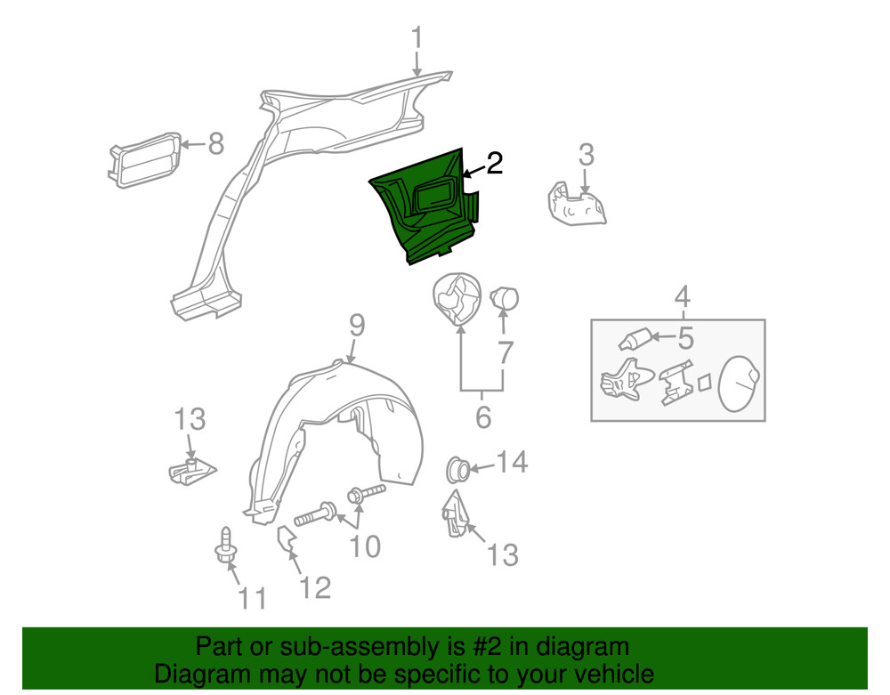 Genuine GM Lower Panel 15252445