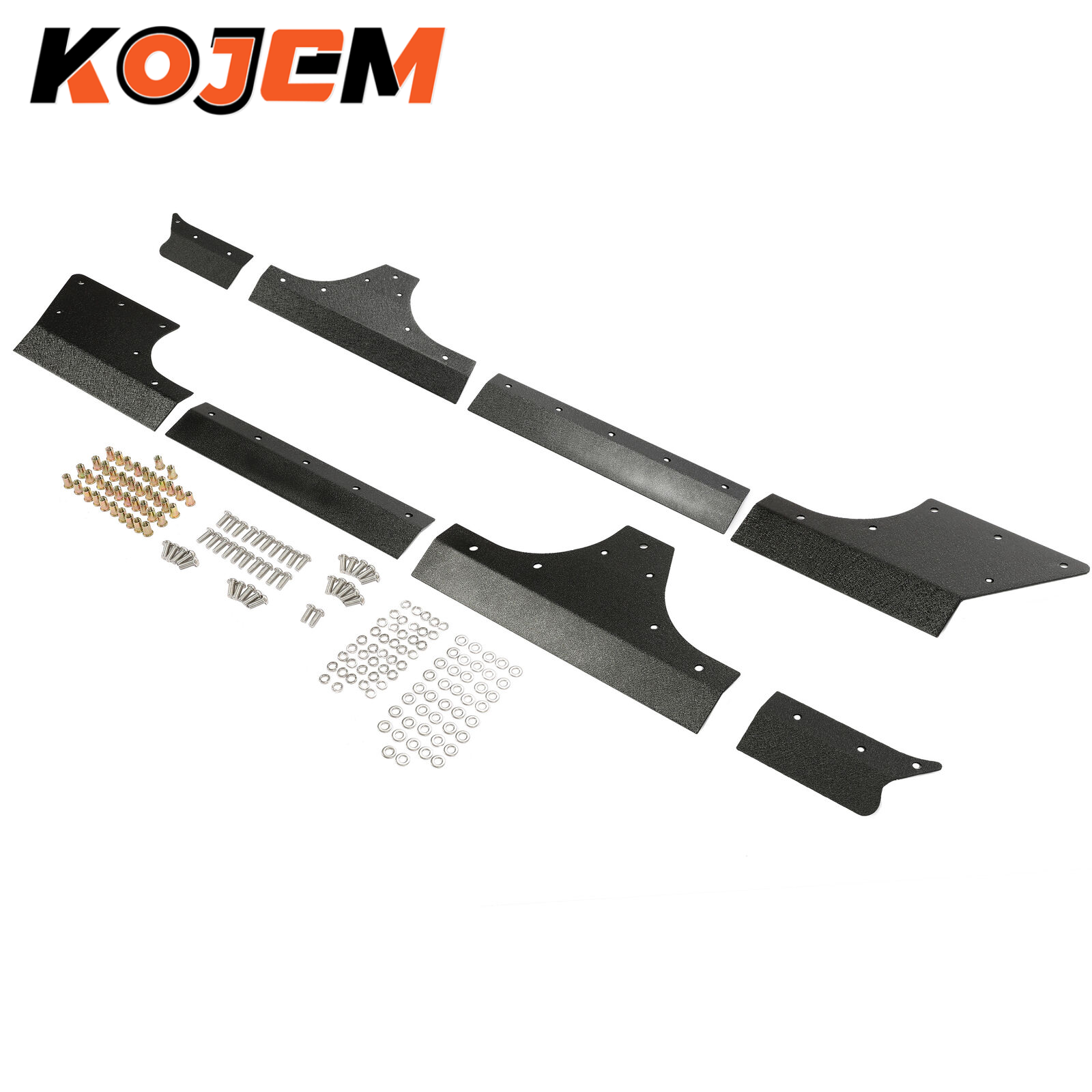 NEW 4 Door Body Armor Cladding Rocker Guards Set For Jeep Wrangler JK JKU 07-18