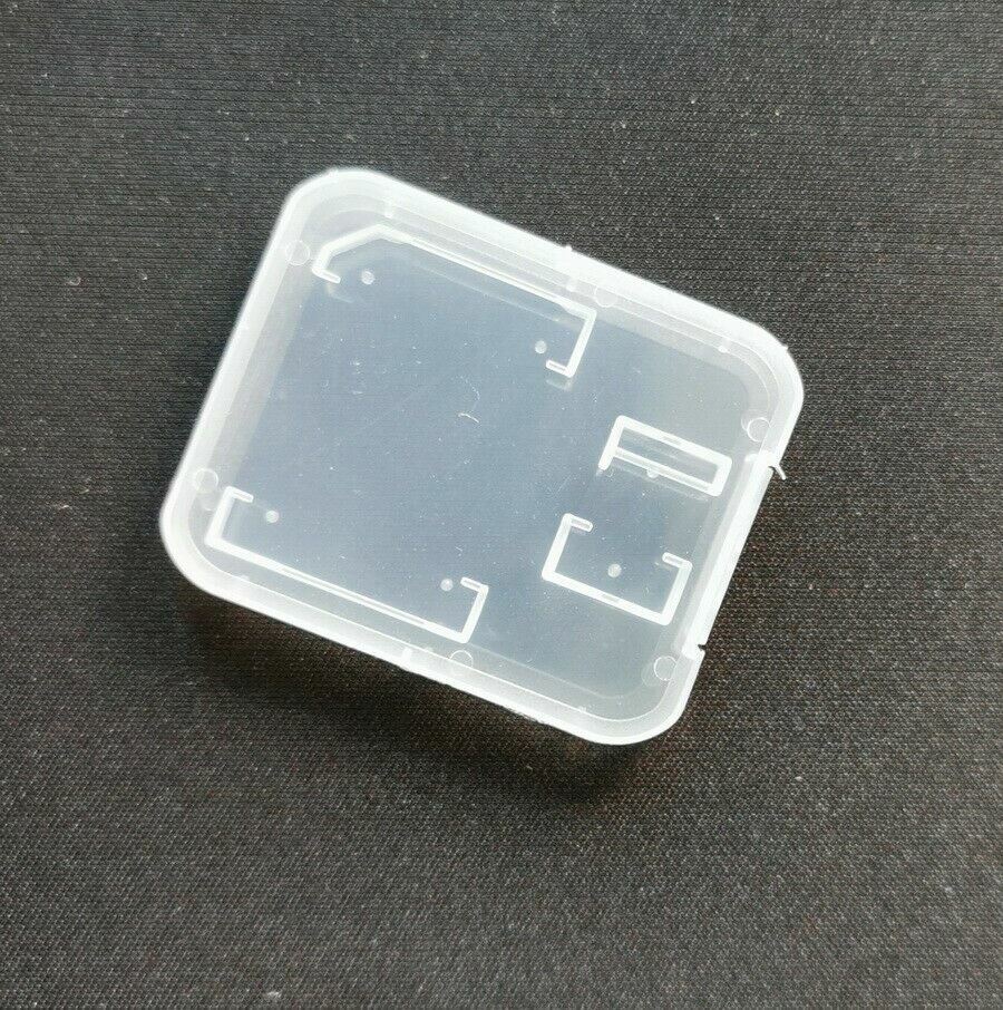 10PCS Transparent Plastic TF Micro SD & SDHC Memory Card Case Holder Storage Box