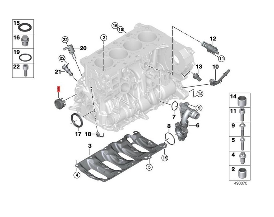 11117797932 Cylinder Head Gasket Kit for BMW E87 E36 E46 E90 E91 B48 N47