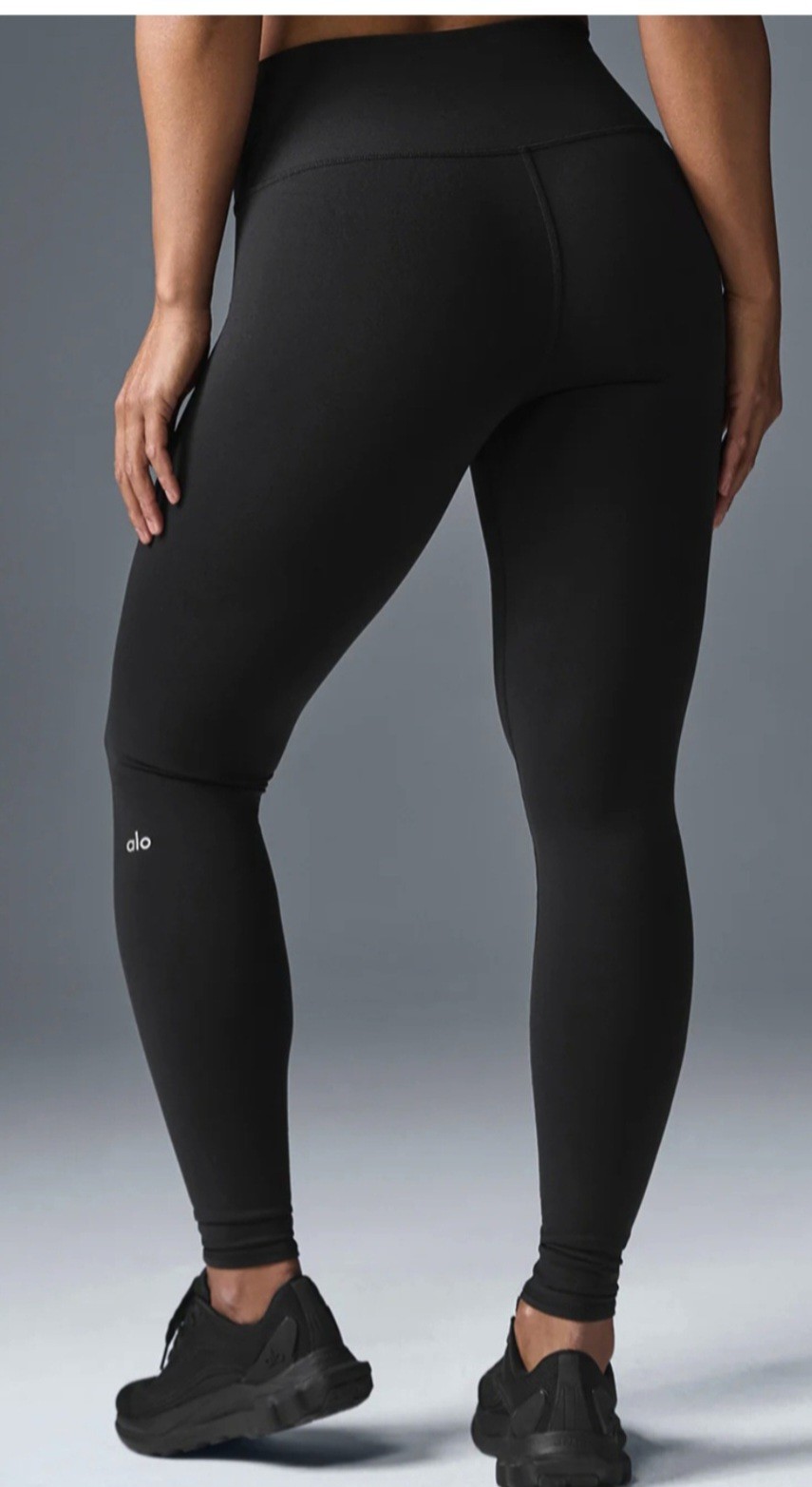 Alo Women’s XLarge Alosoft High-Waist Legging. Black