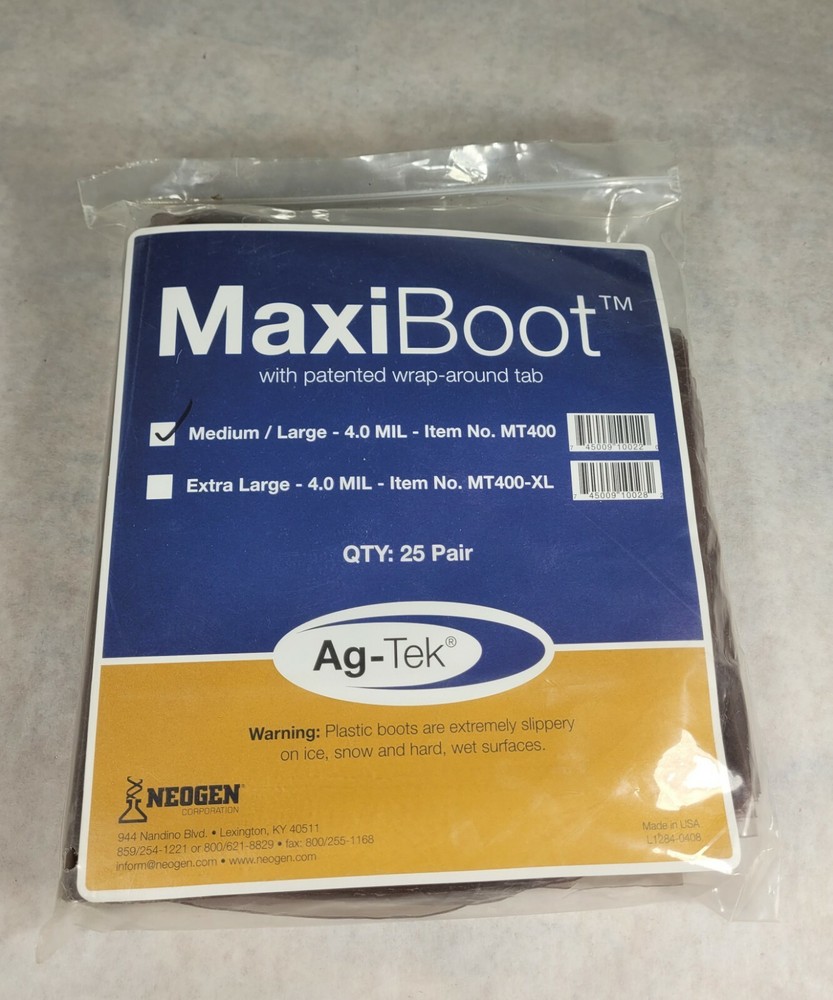 NEOGEN CORPORATION Maxi Boot Boot Cover Medium/Large  25-Pr. MT400