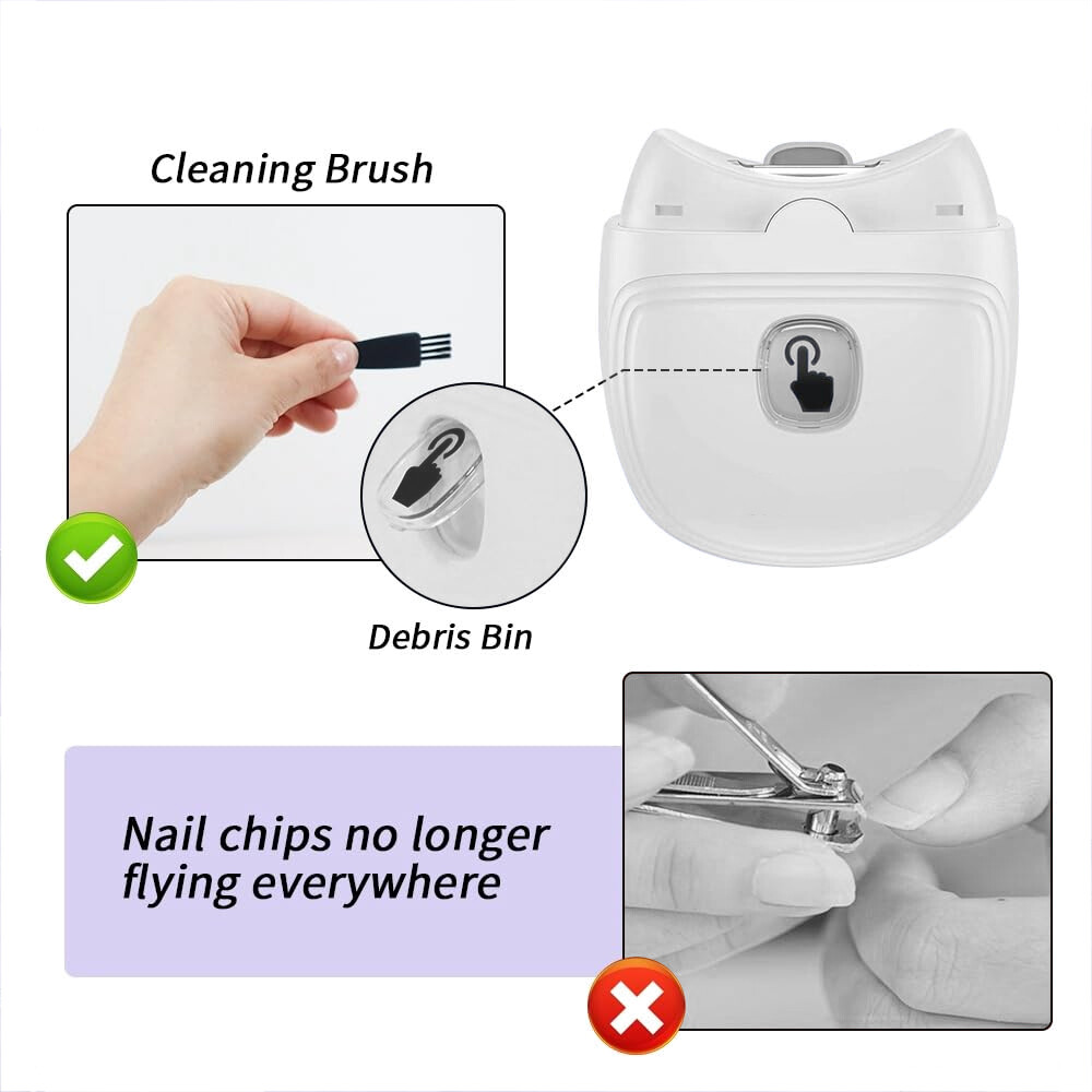 USB electric nail clipper Automatic nail clipper with trimmer