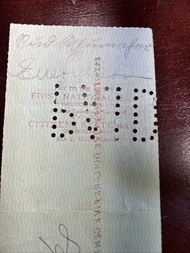 Lake Copper Mine Draft Ontonagon 1916