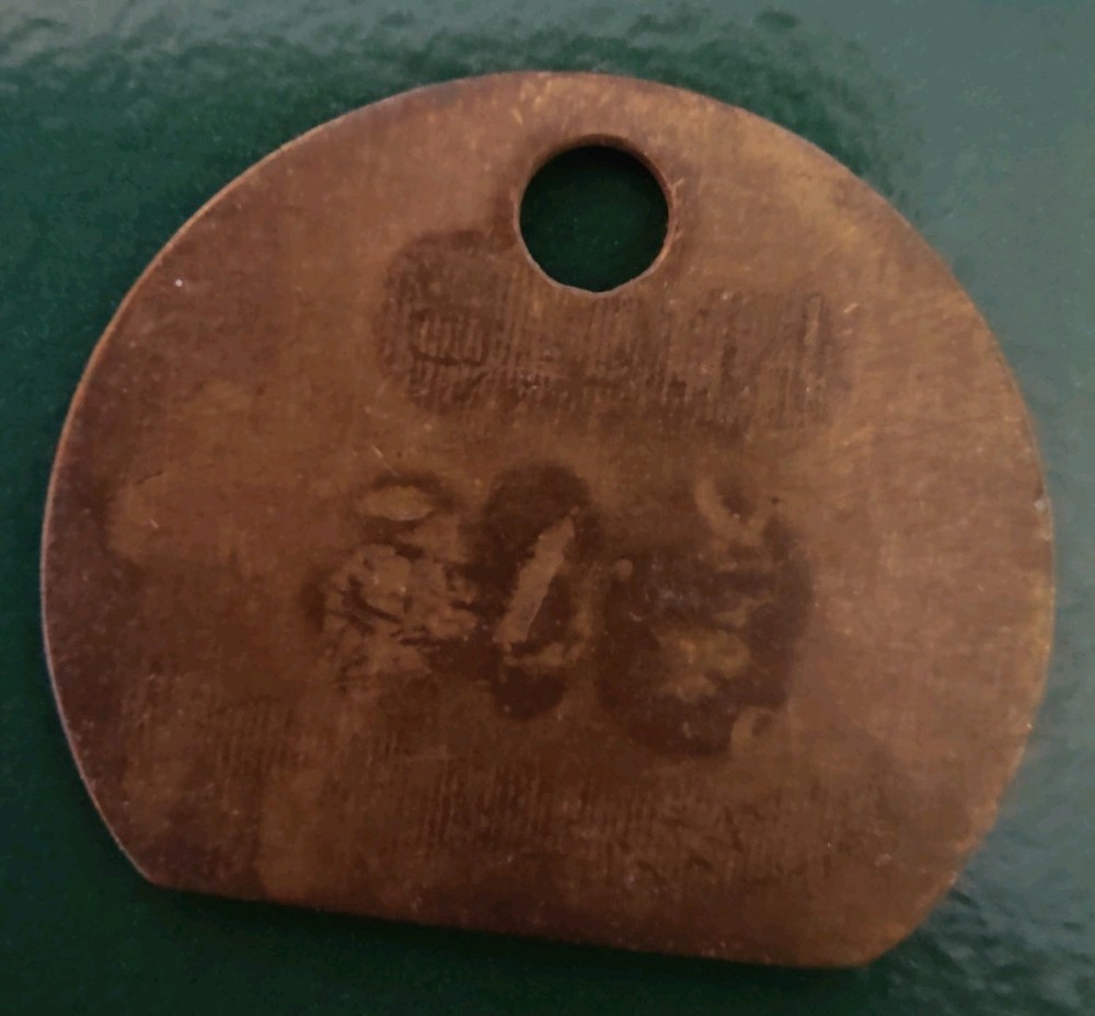 Hickleton Colliery Pit Check Tally marked NCB Hickleton 514