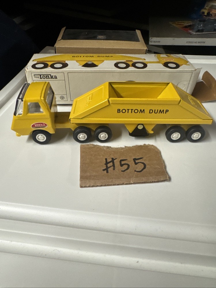 Tiny Tonka Bottom Dump Truck #655 With Box
