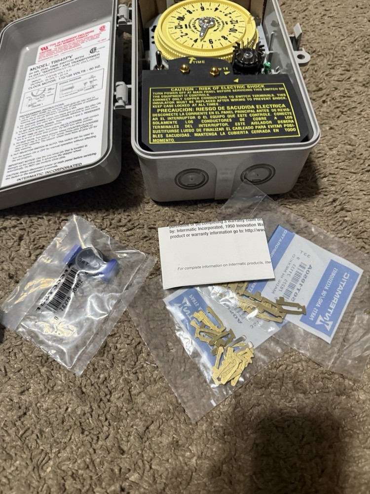 Intermatic T8845PV Mechanical Cycle & Irrigation Timer Switch 125-Volt/24-Volt