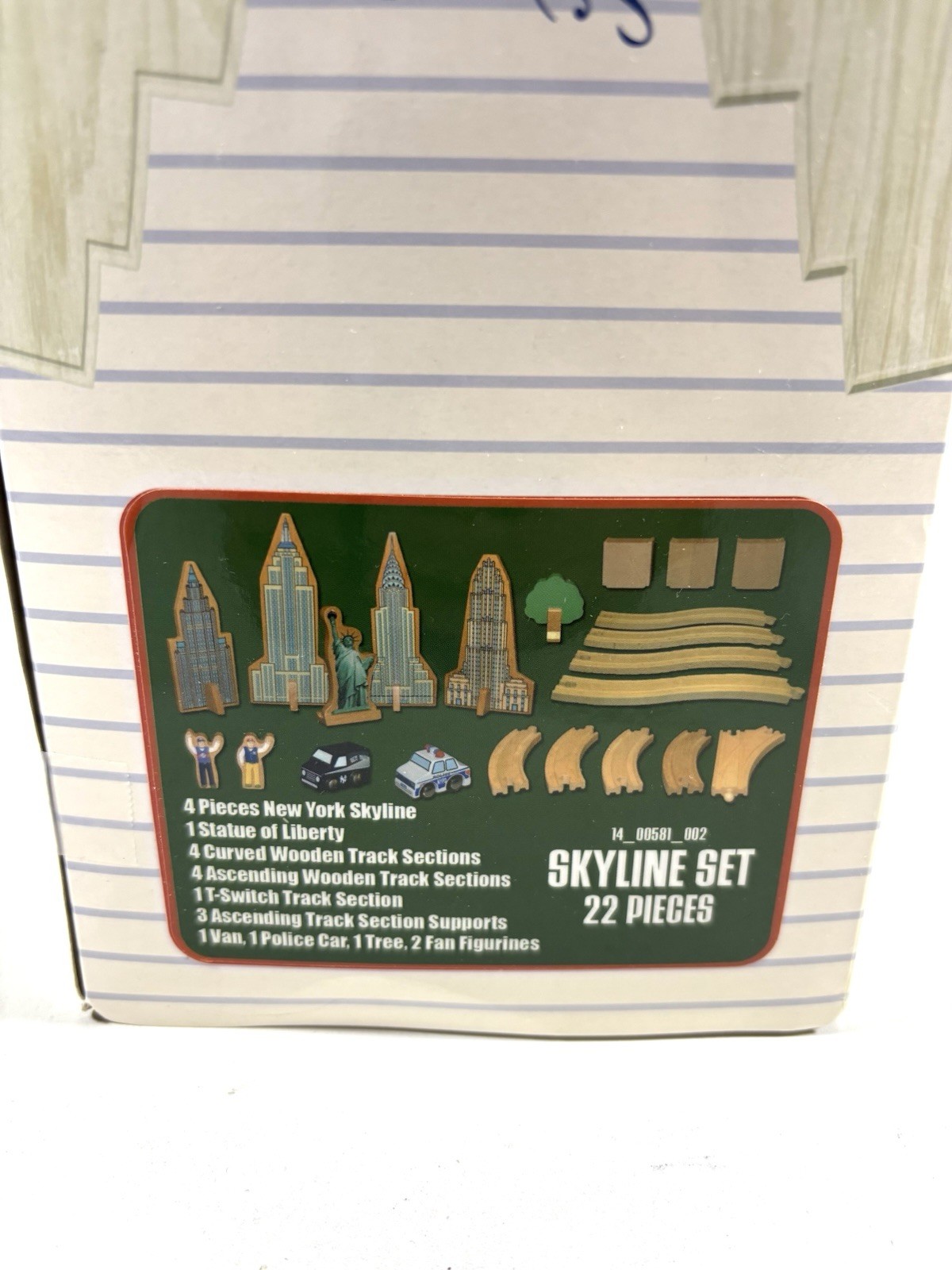 The Bradford Exchange Wooden Playset New York Yankees Skyline Set 22 PCS