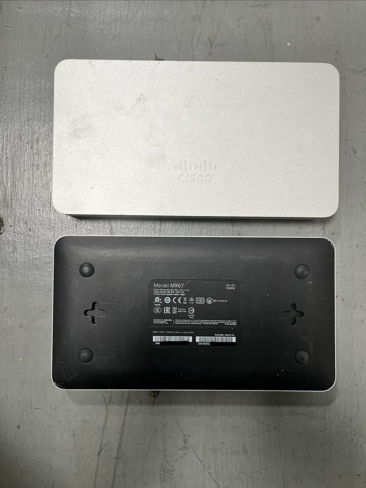 Cisco Meraki MX67 Cloud-Managed Security Firewall and DHCP Device