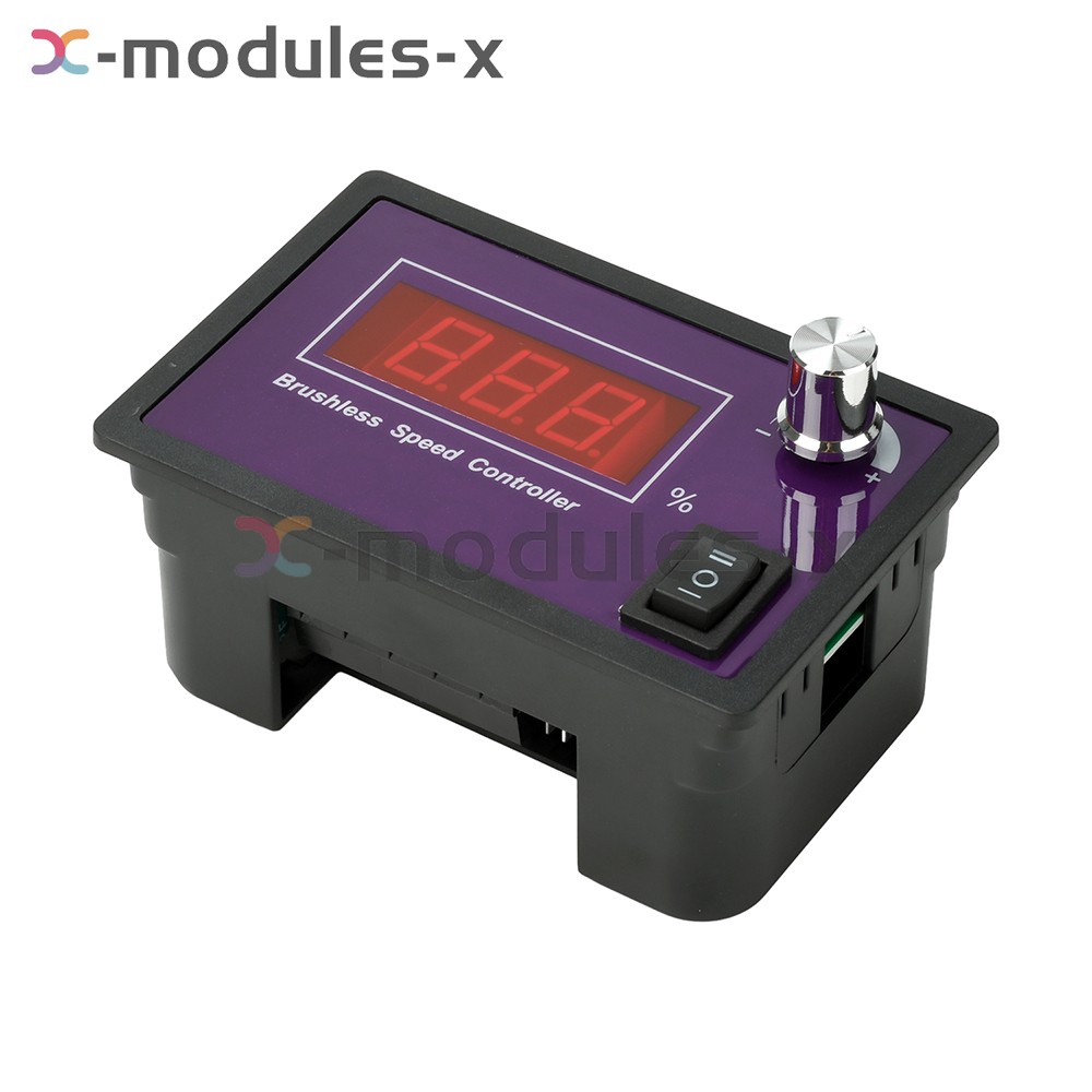 10-55V15A Brushless DC Speed Controller 3-Phase Motor Controller Forward/Reverse