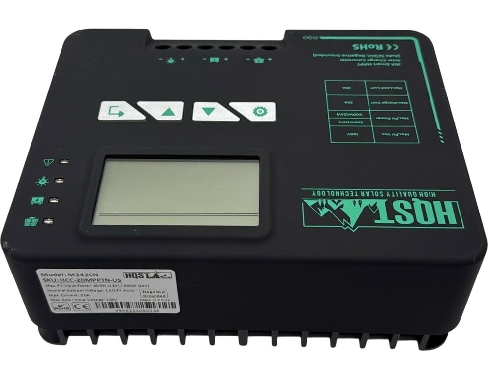 HQST 20A Smart MPPT Solar Charge Controller - Open Box
