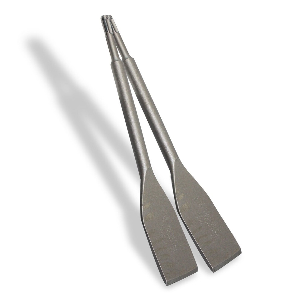 Lot (2) 5" SDS PLUS BRICK RAKING FLAT CHISEL TOOL FOR ELECTRIC HAMMER DRILL