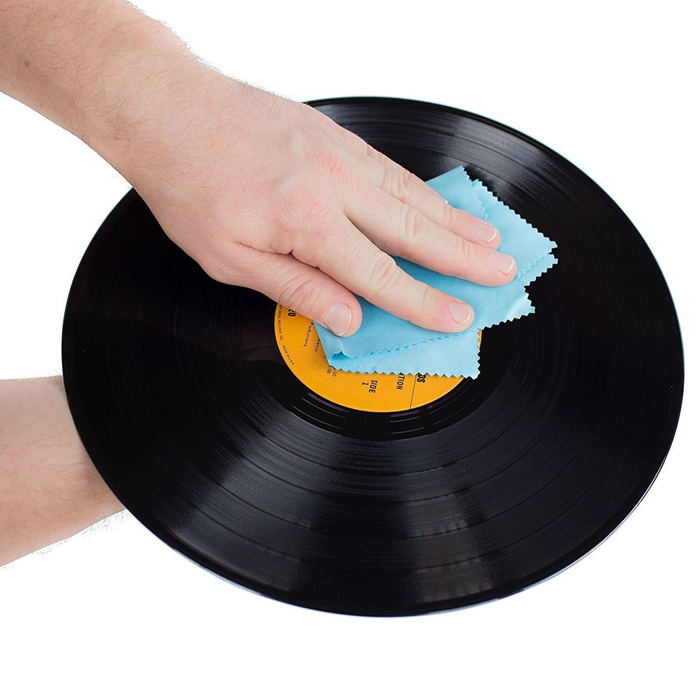 Record Cleaning Anti-Static Cloth - Extra Large - 4 Pack Microfiber Towel Lin...