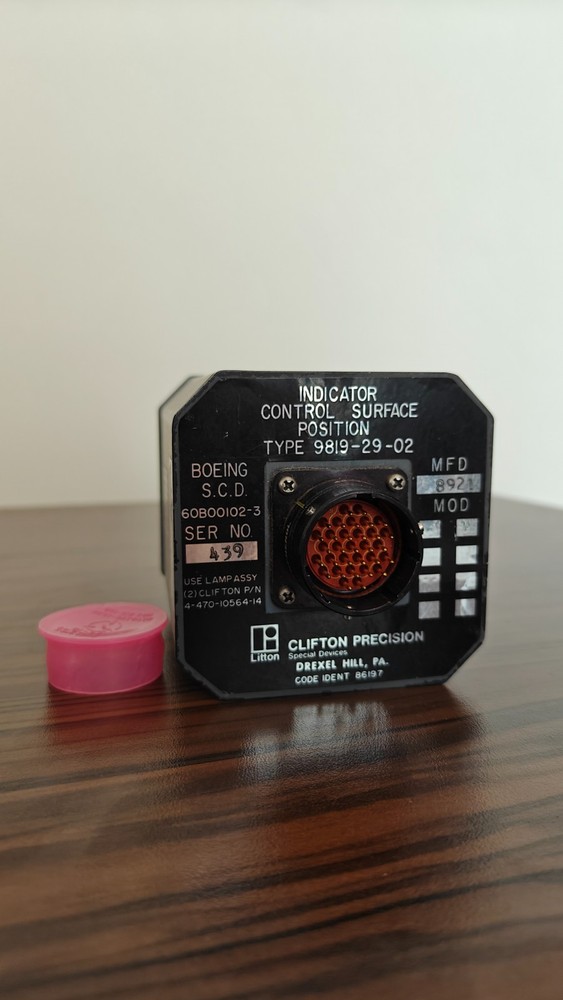 Boeing Control Surface Position Indicator OEM type 9819-29-02