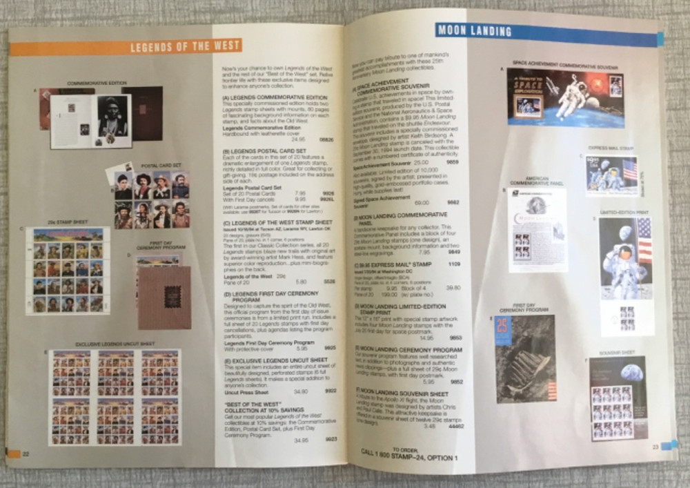 2 Stamps etc A Direct Mail Catalogs April to September 1995 Issues