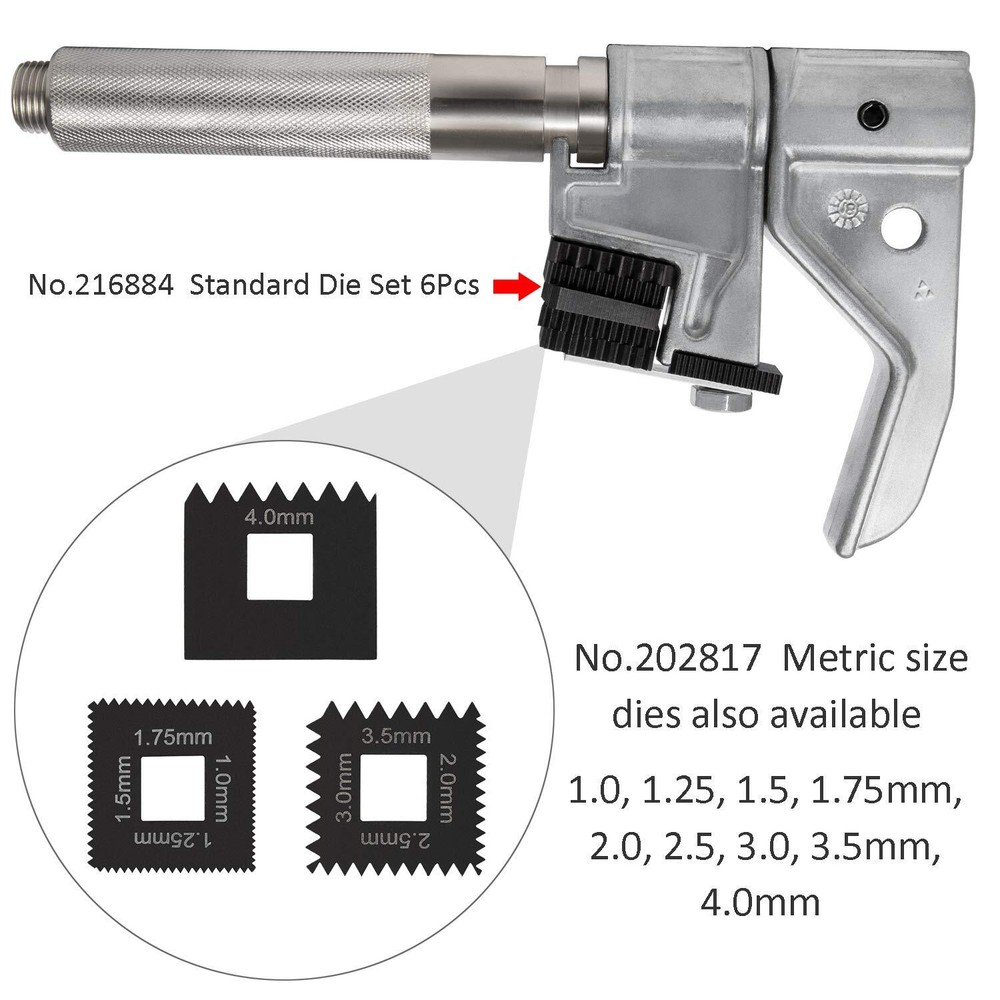 7402 Thread Chaser Tool Set & No.202817 Metric Die Set 3pcs Restore Threads