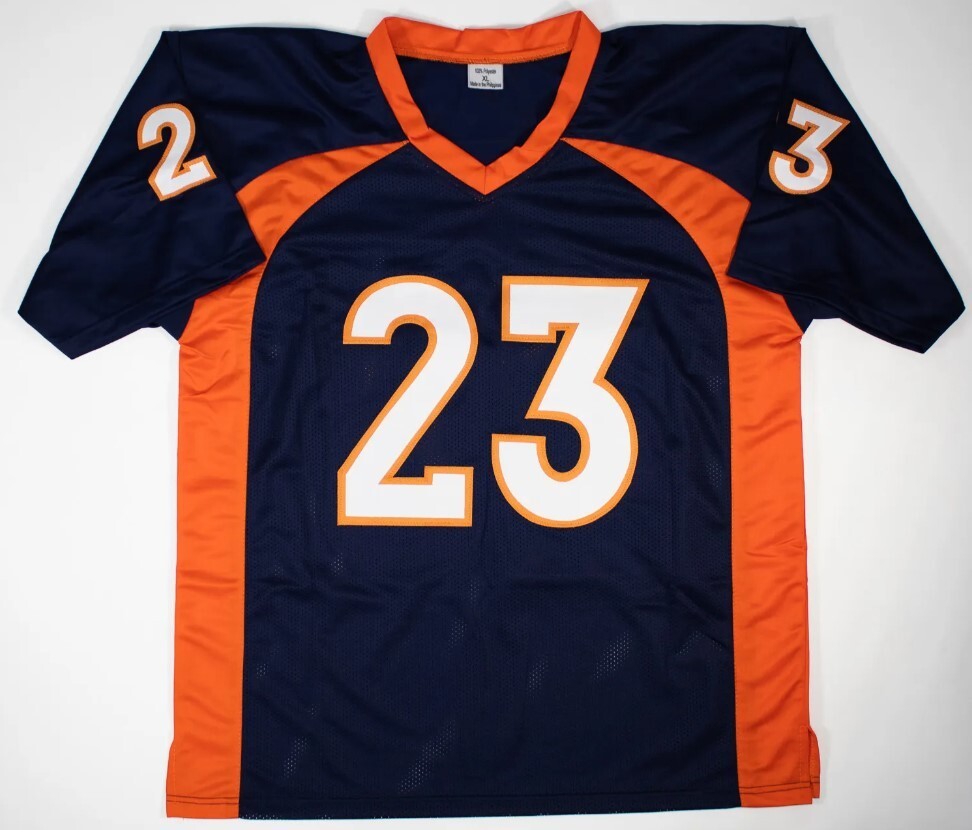 WILLIS McGAHEE Signed Denver Broncos Custom XL Jersey (JSA Basic COA)