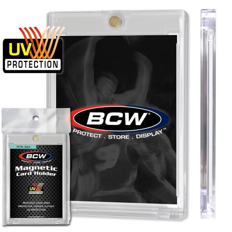 18 BCW Magnetic 75pt. Standard Sized Card Holders