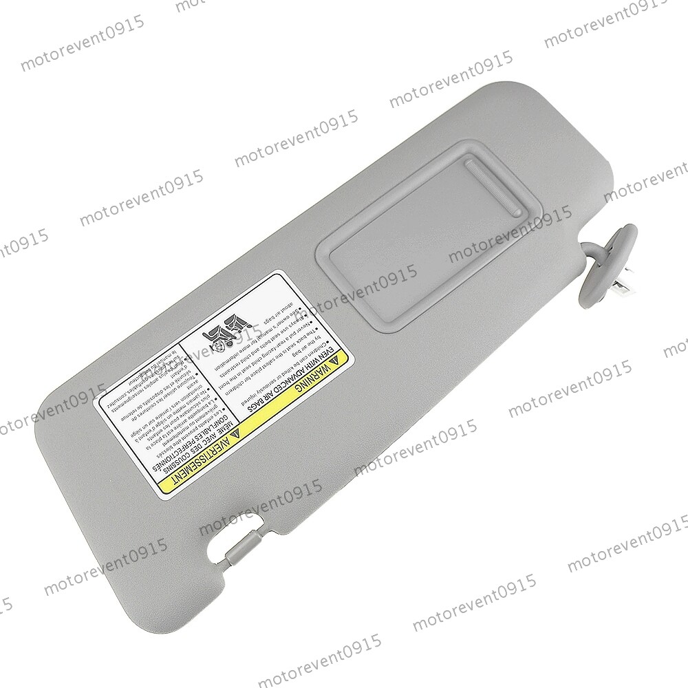Left Gray Sun Visor Sunvisor For 2008-11 2012 13 Highlander W/ Light MO
