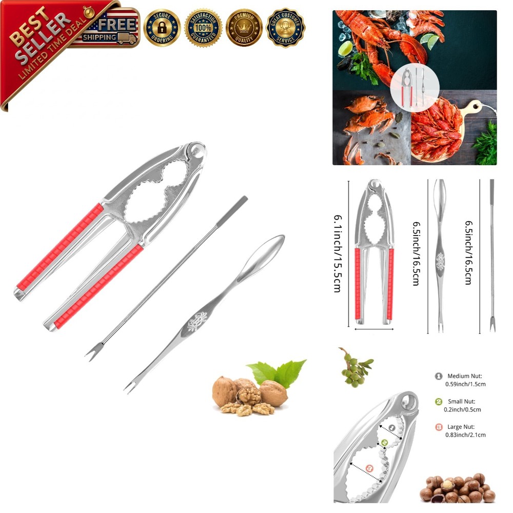 Nut Crackers Walnut Cracker Heavy Duty Shell Cracker Seafood Cracker Walnut Open