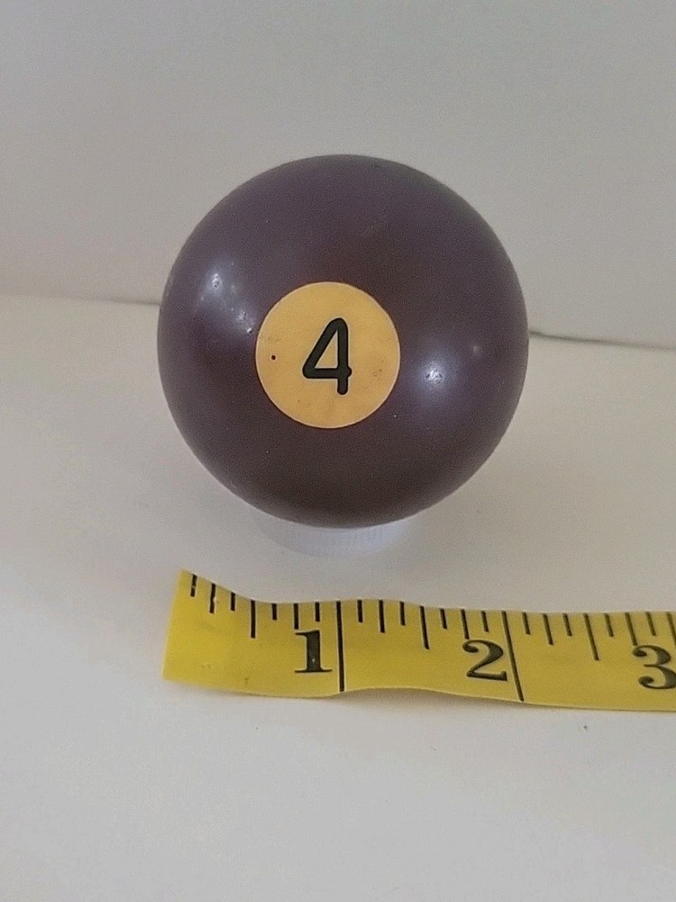 Vintage No. 4 Solid Purple Pool Ball Billiard 2" Replacement (C)