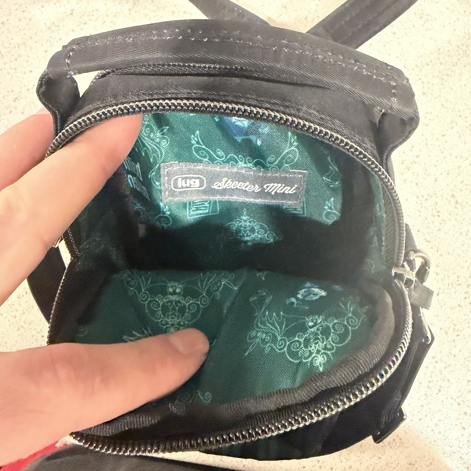 Disney Parks Lug Haunted Mansion Crossbody Bag Skeeter Hitchhiking Ghosts