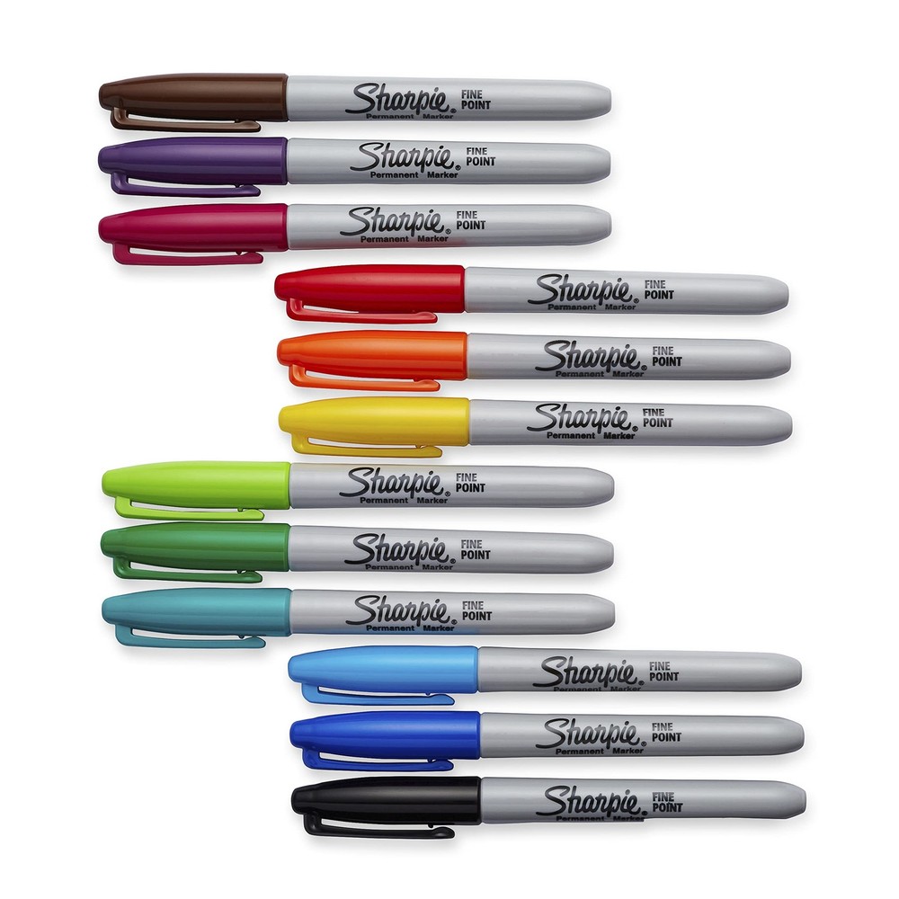 Sharpie Color Burst Permanent Markers, Fine Point, Tip,