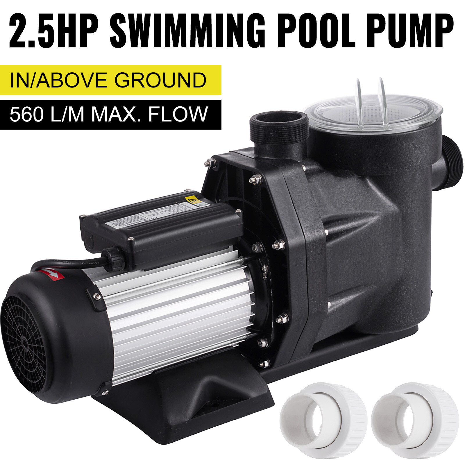2.5HP 1850w Hayward Swimming Pool Pump In/Above Ground w/ Motor Strainer 8800GPH