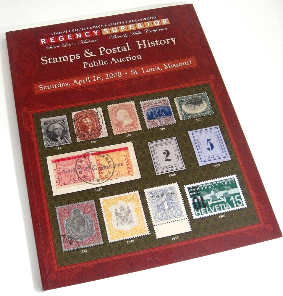Regency Superior Stamp Auction Catalog 2008 Confederate Boats Locals Express