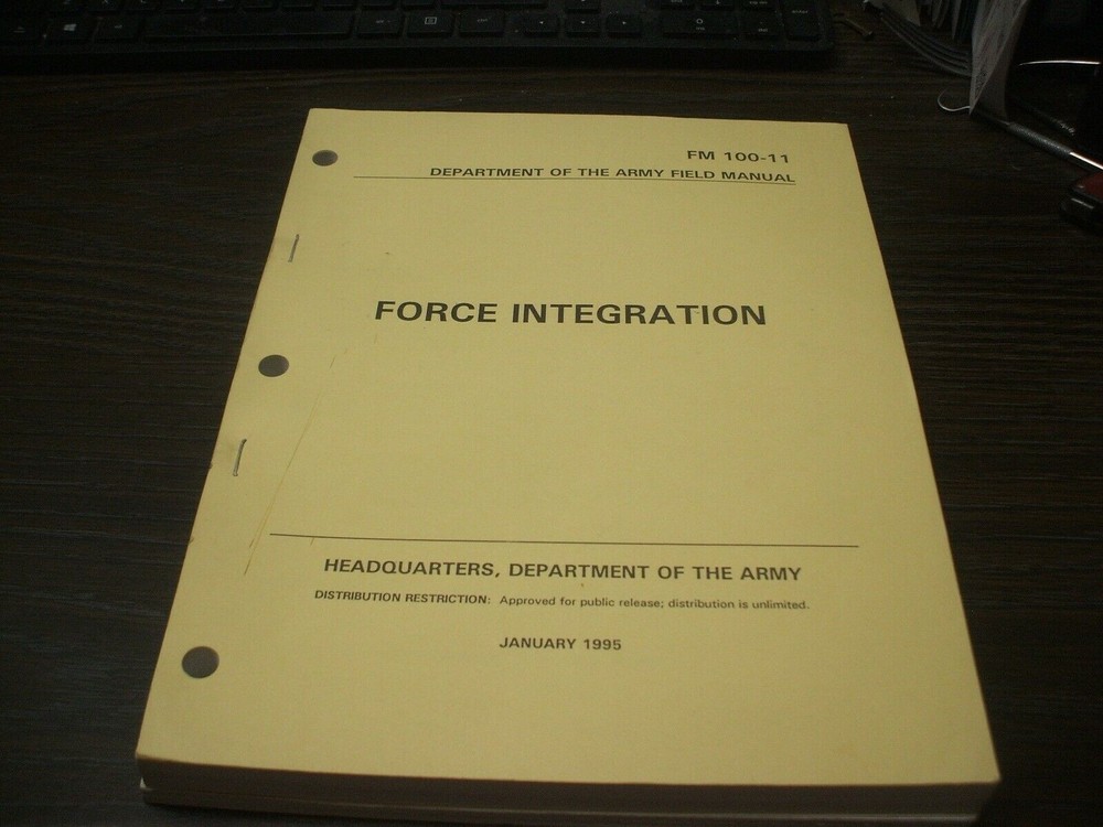 FORCE INTEGRATION Manual - FM 100-11 January 1995