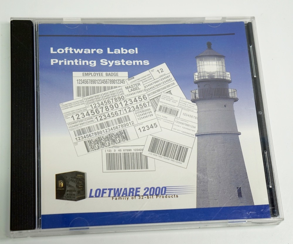 LOFTWARE 2000 Label Manager LLM-WIN32 Barcode Printing Software CD 4.2.2.24