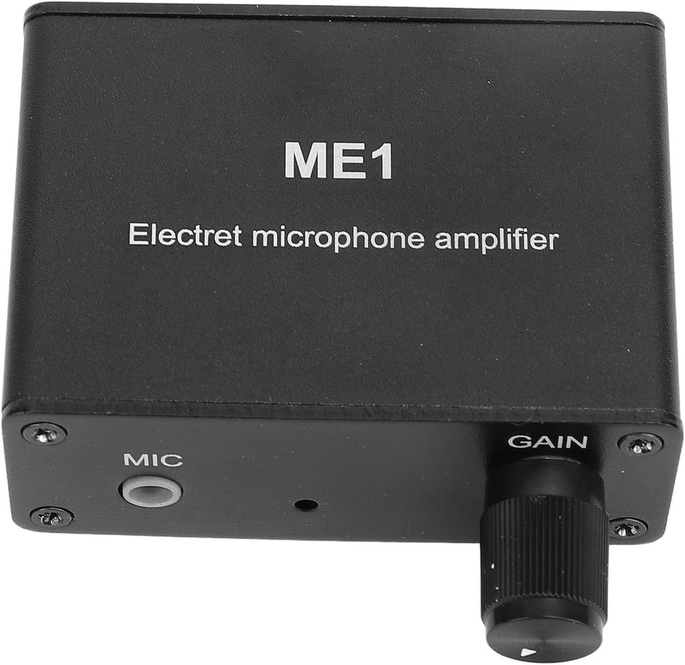 Adjustable Gain Electret Microphone Amp 3.5Mm Input Sound Preamplifier ME1 Built