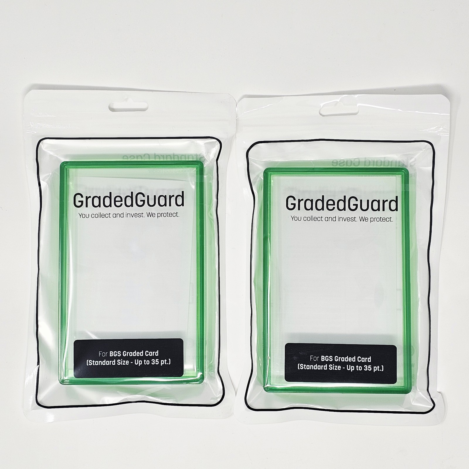 (2) Emerald GradedGuard BGS Graded Card Jewel Case Guard Protector Stackable