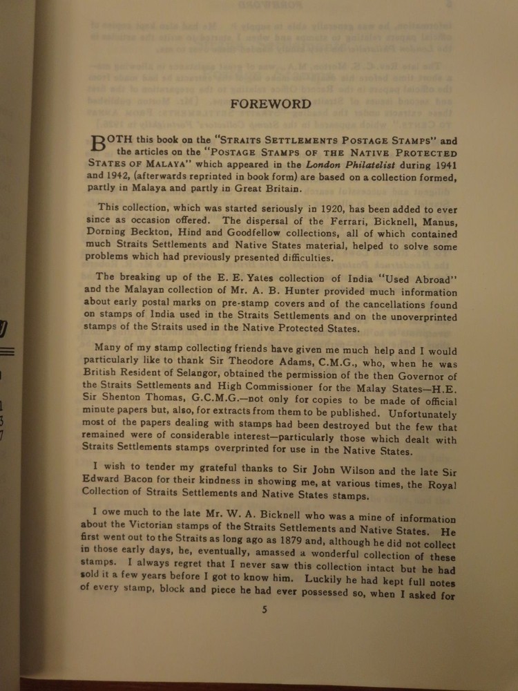 Straits Settlements Postage Stamps & Protected States Malaya F. E. Wood