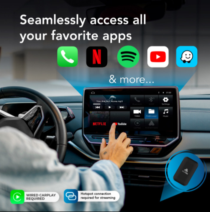 AutoSky Wireless CarPlay and Android Auto